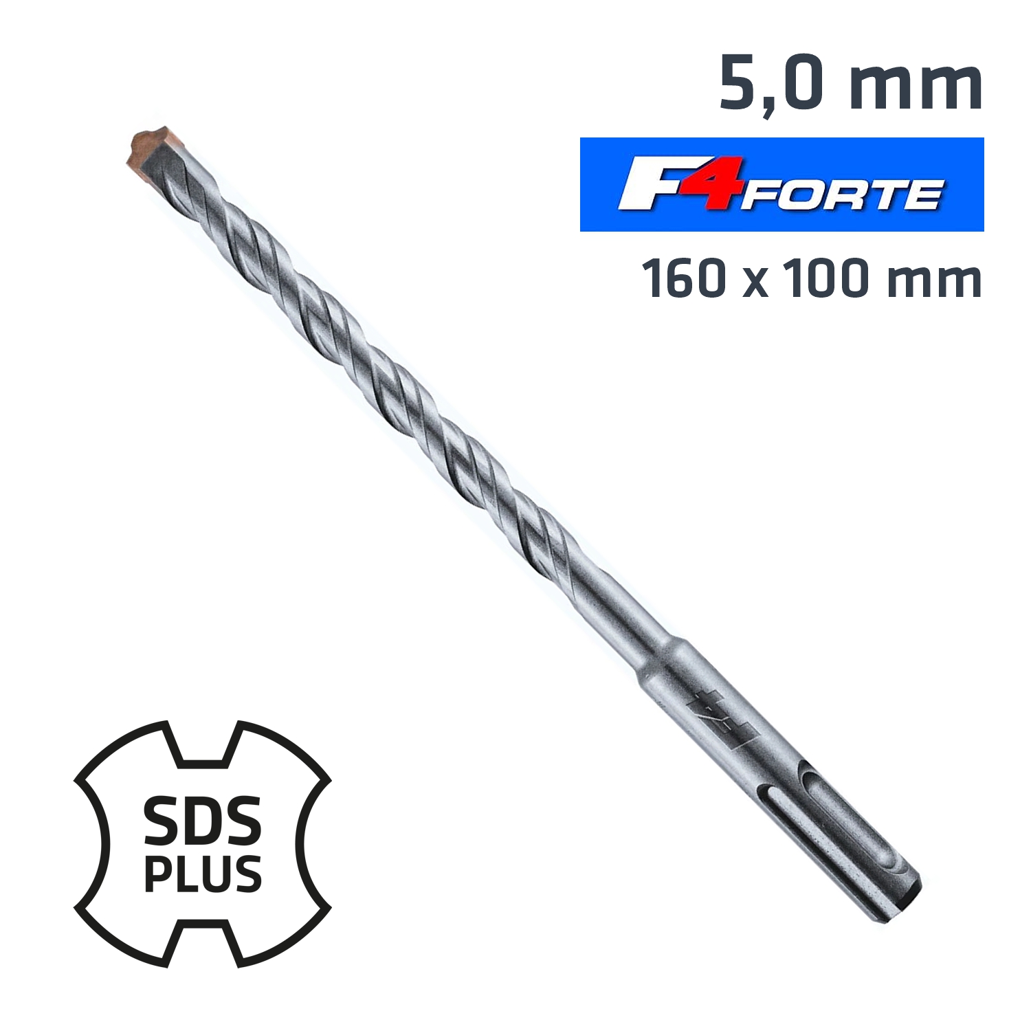 SDS PLUS DRILL HAMMER F4 BIT 160 X 100 5MM