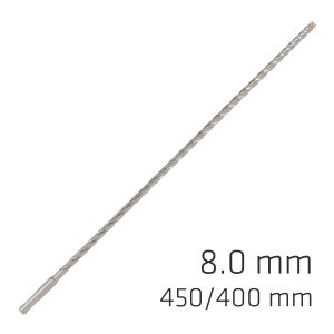 FORCE X 8.0 x 450/400 SDS-PLUS REBAR DRILL BIT X4 CUTTING EDGES