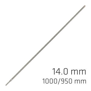 FORCE X 14.0 x 1000/950 SDS-PLUS REBAR DRILL BIT X4 CUTTING EDGES
