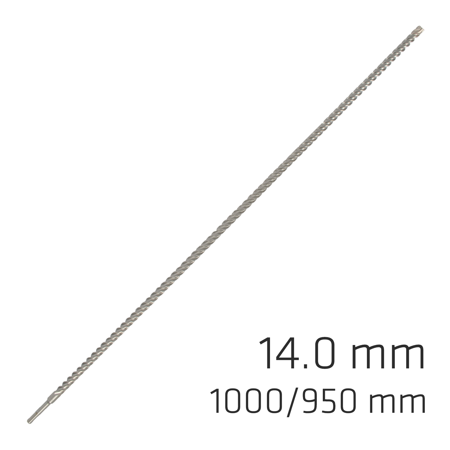 FORCE X 14.0 x 1000/950 SDS-PLUS REBAR DRILL BIT X4 CUTTING EDGES