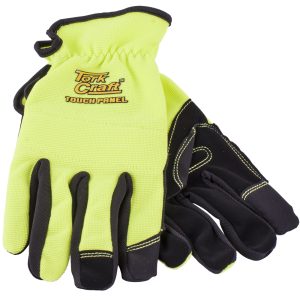GLOVE YELLOW MEDIUM WITH PU PALM MULTI PURPOSE