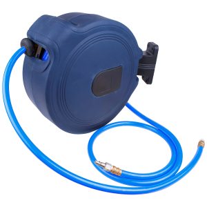 AIR HOSE REEL 15M X 9.5MM(3/8) PU HOSE P/P CASING WALL MOUNTED