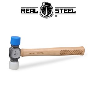 HAMMER MALLET PLASTIC D/HEAD 350G 12OZ HICK. WOOD HANDLE