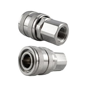QUICK COUPLER ARO STYLE BRASS N/PLATED 1/4' FEMALE