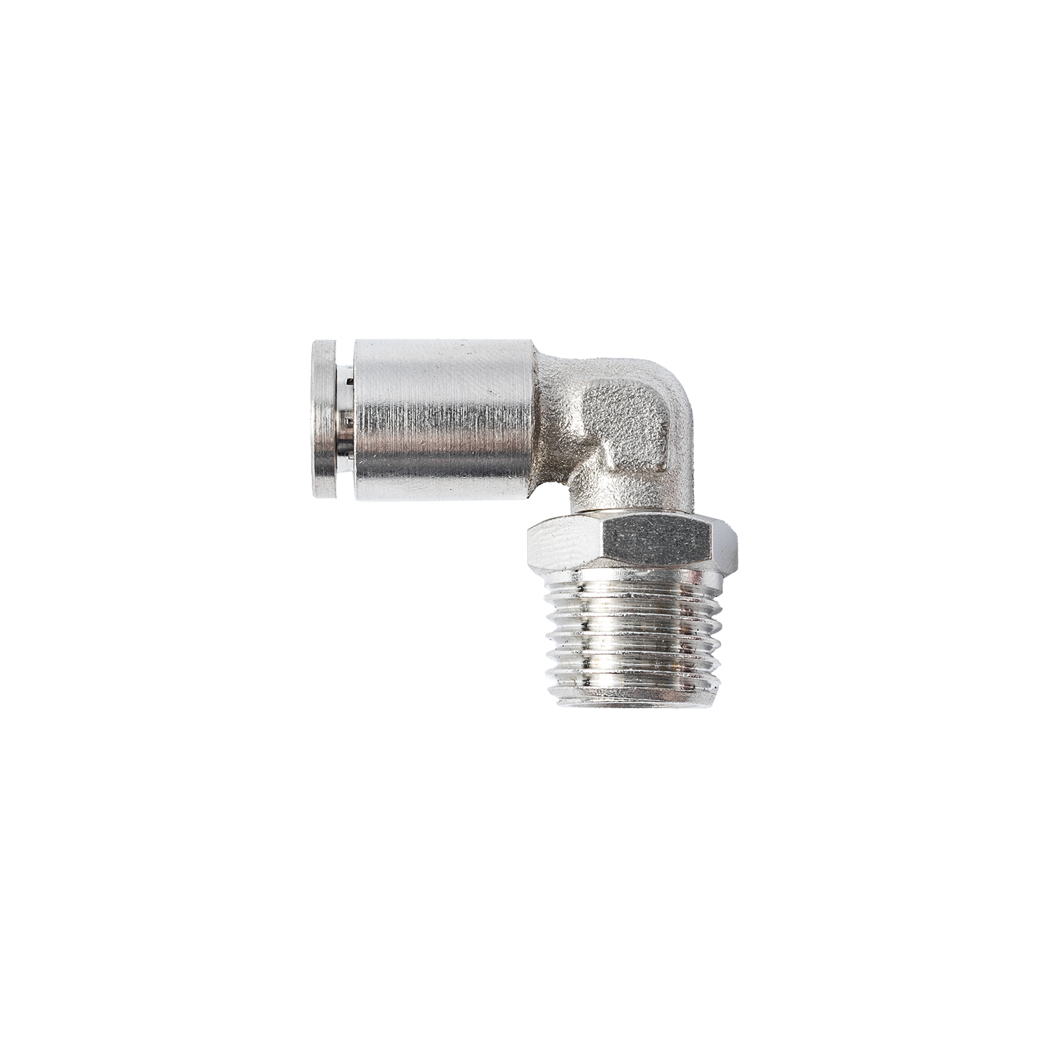 METAL PU FITTING ELBOW 6MM 1/4' M