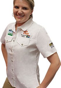 VERMONT LADIES COTTON SHIRT WHITE MEDIUM